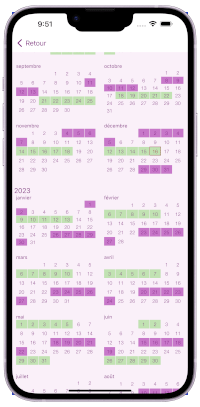 Mes règles pour iPhone