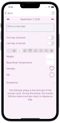 My Period for iPhone
