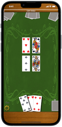 Scopa a 15 card game on iPhone: international cards