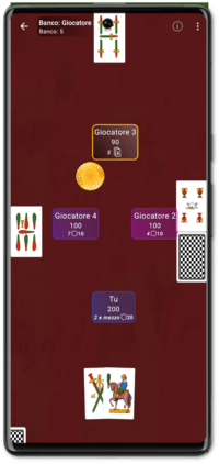 Sette e mezzo: gioco di carte per Android