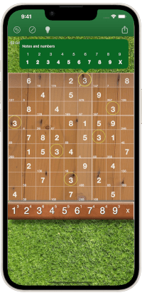 Sudoku game on iPhone