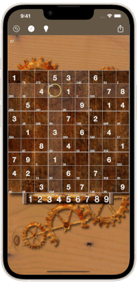 Sudoku game on iPhone